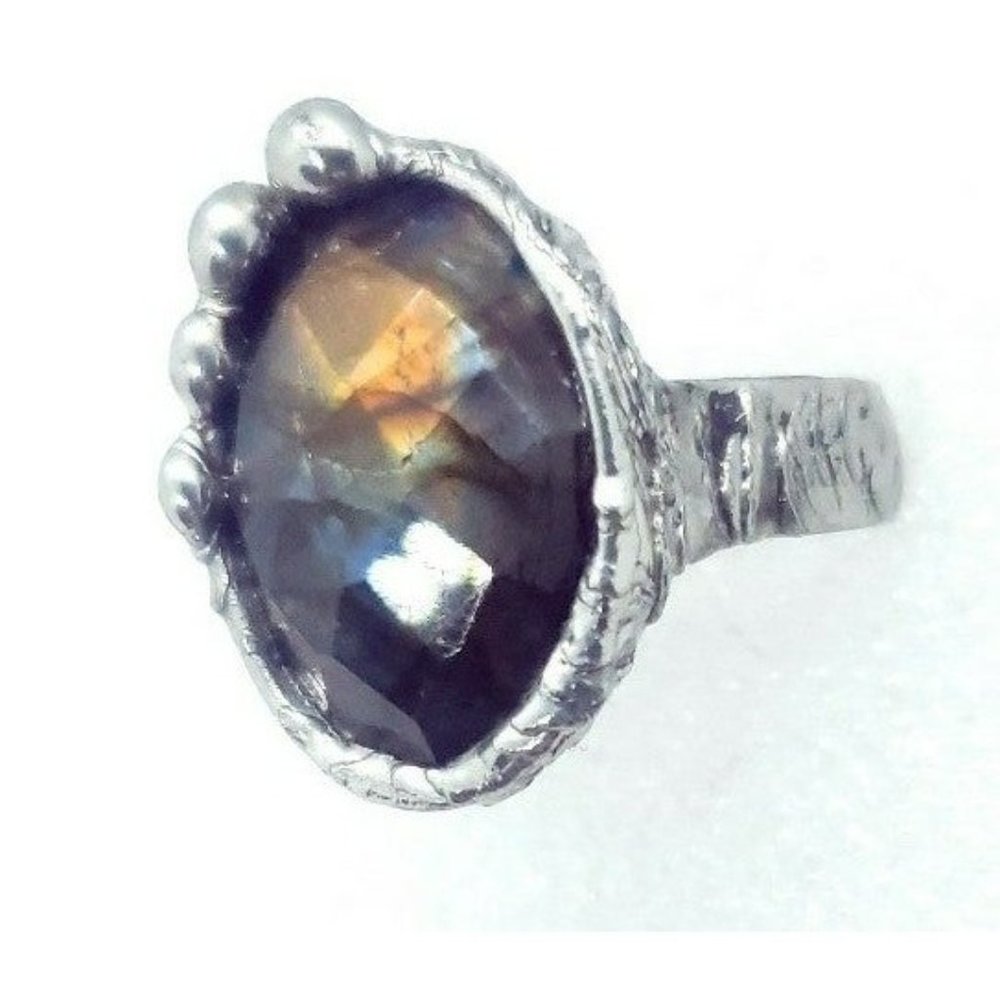 Labradorite crystal ring - Picture 2 of 12